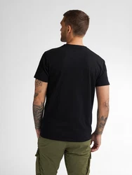 Petrol Industries Rundhalsshirt mit Logo Stickerei Schwarz/Khaki/Dunkelgrün