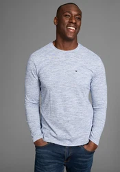 Bruno Banani Langarmshirt Grau/Hellblau/Hellgrau