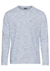 Bruno Banani Langarmshirt Grau/Hellblau/Hellgrau