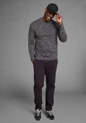 Bruno Banani Langarmshirt Dunkelgrau/Schwarz/Hellgrau/Grau
