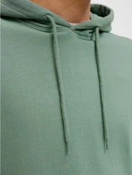 Jack & Jones Kapuzensweatshirt JJECHARGE FADED SWEAT HOOD Grün/Hellgrün