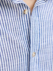 JACK & JONES Hemd 'JJESummer' Grau/Blau/Hellblau