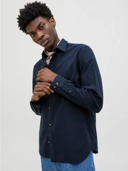 JACK & JONES Hemd 'JJESummer' Dunkelblau/Hellblau/Blau