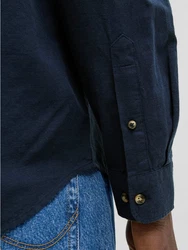 JACK & JONES Hemd 'JJESummer' Dunkelblau/Hellblau/Blau