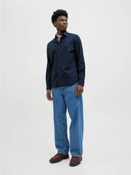JACK & JONES Hemd 'JJESummer' Dunkelblau/Hellblau/Blau