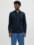 JACK & JONES Hemd 'JJESummer' Dunkelblau/Hellblau/Blau