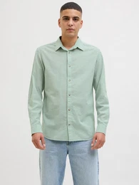 Langarmhemd JJESUMMER SHIRT LS SN mit Hemdkragen
