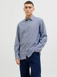JACK & JONES Hemd 'JJESummer' Grau/Hellblau/Dunkelblau/Blau