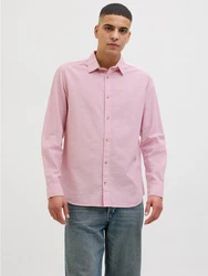 JACK & JONES Hemd 'JJESummer' Rosa/Rot