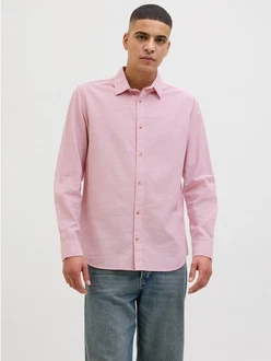 JACK & JONES Hemd 'JJESummer' Rosa/Rot JACK & JONES Hemd 'JJESummer' Rosa/Rot