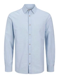 Langarmhemd JJESUMMER SHIRT LS SN mit Hemdkragen
