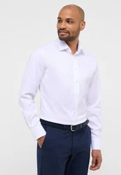 Eterna Langarmhemd MODERN FIT NON IRON Weiß/Creme