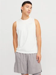 Jack & Jones Muskelshirt JCOCNZ TANK TOP SN Weiß/Grau