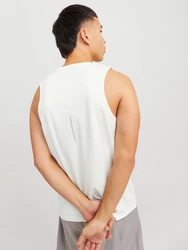 Jack & Jones Muskelshirt JCOCNZ TANK TOP SN Weiß/Grau