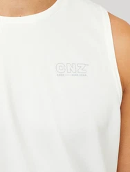 Jack & Jones Muskelshirt JCOCNZ TANK TOP SN Weiß/Grau