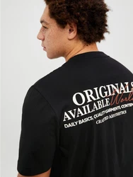 Jack & Jones Plus T-Shirt 'JORISLINGTON' Schwarz/Beige