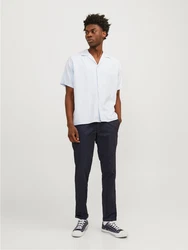 Jack & Jones Chinohose JPSTMARCO SUNNY CHINO SN Dunkelblau/Grau
