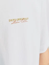 JACK & JONES T-Shirt JORISLINGTON Weiß/Grau/Creme