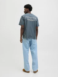 JACK & JONES T-Shirt JORISLINGTON Grau/Dunkelblau/Blau/Dunkelgrau/Hellblau