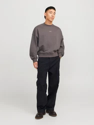 Jack & Jones Cargohose JPSTBILL ATLAS CARGO PANTS NOOS Dunkelblau/Blau/Grau