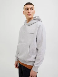 JACK & JONES Sweatshirt JORISLINGTON Grau/Hellgrau/Beige