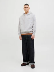 JACK & JONES Sweatshirt JORISLINGTON Grau/Hellgrau/Beige