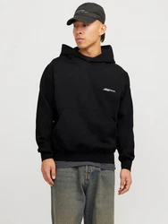 JACK & JONES Sweatshirt JORISLINGTON Schwarz/Beige