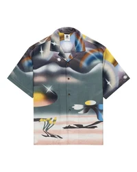 Element Kurzarmhemd Resort Blau/Mischfarben/Grau/Beige/Schwarz