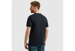 PME LEGEND Rundhalsshirt mit Logoprint Dunkelblau/Schwarz