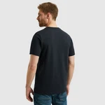 PME LEGEND Rundhalsshirt mit Logoprint Dunkelblau/Schwarz