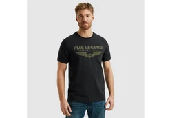 PME LEGEND Rundhalsshirt mit Logoprint Dunkelgrün/Braun/Khaki/Schwarz/Gelb