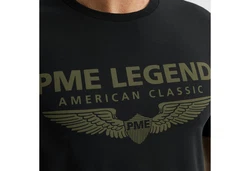 PME LEGEND Rundhalsshirt mit Logoprint Dunkelgrün/Braun/Khaki/Schwarz/Gelb
