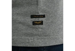 PME LEGEND Rundhalsshirt mit Logoprint Grau/Dunkelgrau/Hellgrau