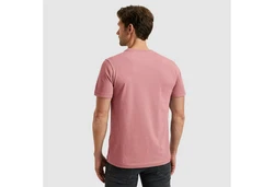 PME LEGEND Rundhalsshirt mit Logoprint Rosa/Fliederfarben