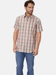 Babista Kurzarmhemd NAVOR Beige/Braun/Rot