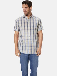 Babista Kurzarmhemd NAVOR Beige/Blau/Braun/Khaki/Gelb