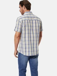 Babista Kurzarmhemd NAVOR Beige/Blau/Braun/Khaki/Gelb