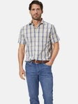 Babista Kurzarmhemd NAVOR Beige/Blau/Braun/Khaki/Gelb