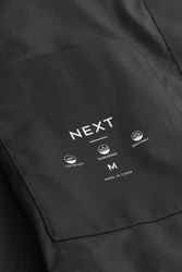 Next Blouson Wasserabweisende Jacke mit Cordkragen (1-St) Schwarz