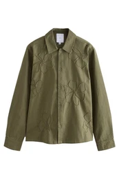 Hemdjacke Bestickte Hemdjacke aus 100% Baumwolle (1-St)