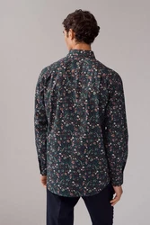 Next Langarmhemd Slim Fit Hemd Mischfarben/Gelb/Rot/Rosa/Braun