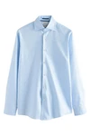 Next Langarmhemd Signature Strukturiertes Slim Fit Hemd Canclini Hellblau/Blau