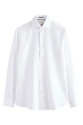 Next Langarmhemd Signature Strukturiertes Slim Fit Hemd Canclini Weiß