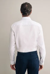 Next Langarmhemd Signature Strukturiertes Slim Fit Hemd Canclini Weiß