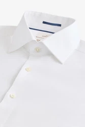 Next Langarmhemd Signature Strukturiertes Slim Fit Hemd Canclini Weiß
