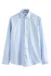 Next Langarmhemd Signature Strukturiertes Slim Fit Hemd Canclini Hellblau/Blau