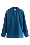 Next Langarmhemd Türkis/Blau/Hellblau/Dunkelblau