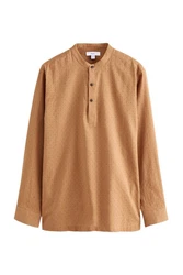 Next Langarmhemd Braun/Beige