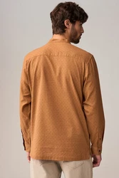 Next Langarmhemd Braun/Beige