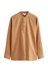 Next Langarmhemd Braun/Beige